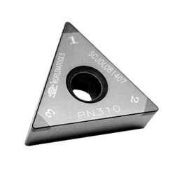 CBN Insert for Hardened Steel Processing with Triangular Hole 60°TNGA