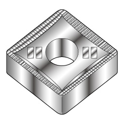 Square-Shape With Hole, Negative, SNMG-FE, For Detailed Cutting