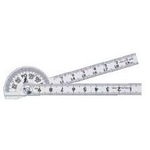 Protractor Mini Silver φ40 (Diameter 40 mm) Rod Gradations 10 cm