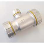 Tube Expansion Fitting for Stainless Steel Pipes, BK Joint, 3-Way Reducing Tee