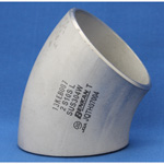 Butt Welding Type Pipe Fittings, Stainless Steel 45° Elbow