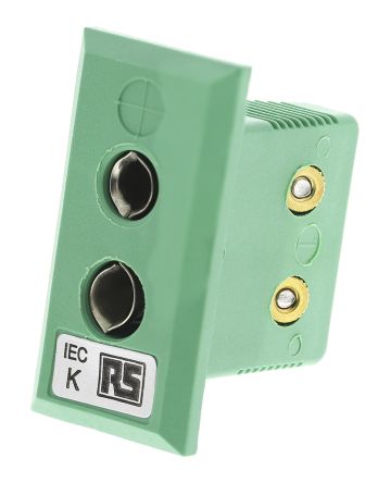 IEC Standard Panel Socket Connector for use with Type K Thermocouple
