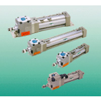 Tie rod type cylinder JSG series with intermediate stop function and with brake