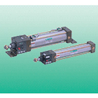 SELEX cylinder USC series with free position fall prevention and intermediate stop function