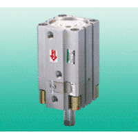 Super compact cylinder USSD series with intermediate stop function to prevent falling.