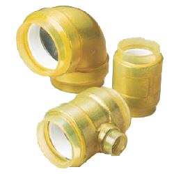 Pre-Seal HB Gold Underground Type (Exterior Transparent Coating for Fire Extinguishing Pipes) Reducer Tee