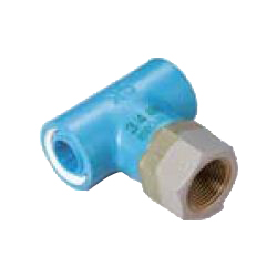 Pre-Sealed Core Fittings, Insulating Type, for Appliance Connection (Dissimilar Metals Contact Prevention-Type Fittings) Z Series, Female Adapter ZF, Tee