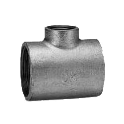 CK Fittings - Screw-in Type Malleable Cast Iron Pipe Fitting - Unequal Diameter (Small Diameter Branches) Tee