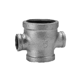 CK Fittings - Screw-in Type Malleable Cast Iron Pipe Fitting - Unequal Diameter Cross