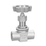 24.8-MPa Needle Stop Valve, Welded-Socket, Outer Panel Screwed Type, Stainless Steel