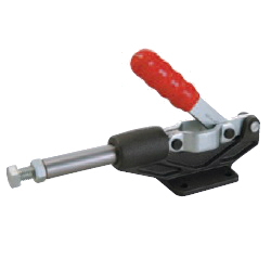 Toggle Clamp - Push-Pull - Flanged Base, Stroke 42 mm, Angled Handle, GH-304-EM/GH-304-EMSS