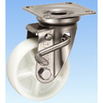 Stainless Steel Caster Swivel (with Double Stopper) JAB Type Size 100 mm