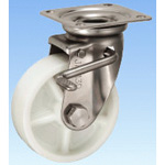 Stainless Steel Caster Swivel (With Double Stopper) JAB Type Size 130 mm