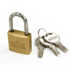 Dimpled Padlock, Different Key Number