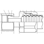 soflex AQ flexible tube union adapter