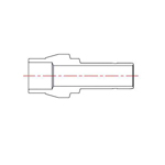 Double Ferrule Type Tube Fitting Unequal-Diameter Port Connector DPC-M