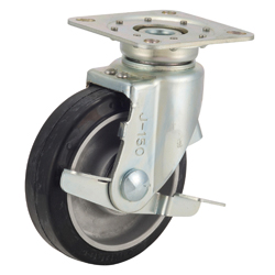 Tow Truck Caster, TRS-AWJB Type, with Aluminum Cored Bar Type Stopper, Swiveling Fittings Silent