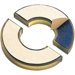 Urethane damper slit with separated double sided tape