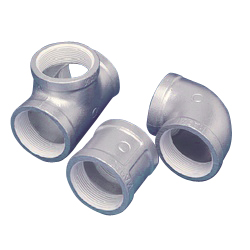 Screw Sealing Agent-Coated Threaded Malleable Cast Iron Pipe Fitting, PS Fitting, Union