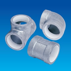 Screw Sealing Agent-Coated Screw Type Malleable Cast Iron Pipe Fitting, PS20K Continuous Feeding Piping Fitting, Tee