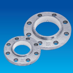 Screw Sealing Agent-Coated Screw Type Malleable Cast Iron Pipe Fitting, PS Screw-In Flange 10K