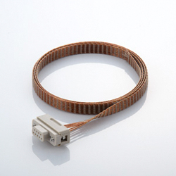 Connecting components for multi-pin D-Sub vacuum side PEEK® insulation insert KAPTON@ cable with socket contact