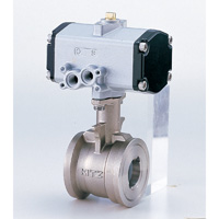 Stainless steel 5K ball valve with pneumatic actuator