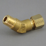 Ring Joint Threaded 45° Elbow Connector