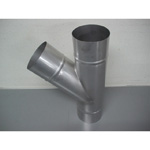 Stainless Steel Duct Fitting 45° Y Pipe