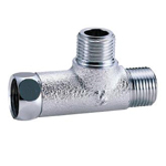Auxiliary Material for Piping, Fitting, and Plumbing, Plated Fittings, Outer Screw Tees - With Side Nut - M149GA