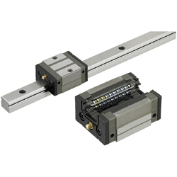 Linear Guides for Medium Load - With Plastic Retainers, Interchangeable, Light Preload