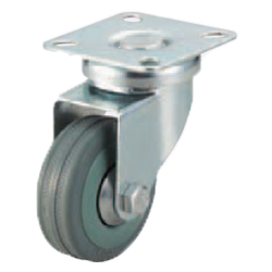 Casters -Light Load- Wheel Material: Rubber - Swivel Type