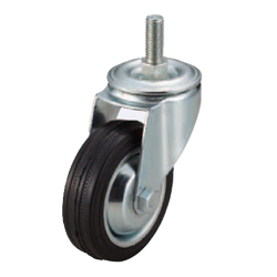 Screw-In Casters - Medium Load - Wheel Material: Rubber - Swivel Type