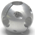 Round Pipe Joint Same Diameter Hole Type Ball 6 Directions