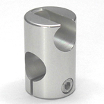 Round Pipe Joint Same-Diameter Hole Type Cross Piece Direction Opening Plugged