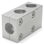 Round Pipe Joint Same Diameter Hole Type Two-Split Parallel 2 Axis T-Shape
