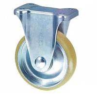 Static Electricity Proof Caster, SKM Series, Fixed (Static Electricity Proof Rubber Wheels)