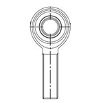 Rod end bearing - Right male screw - Teflon type - Three pieces - HRT-E