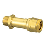 Double Lock Joint, WJ12 Type, Long Water Pipe Adapter, Bronze