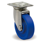 Stainless Steel Caster, Freely Swiveling, Includes JS Metal Fittings, MCB/JS