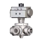 Air-Driven Three-Direction Ball Valve (Double-Acting)