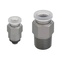 Tube Fitting PP, Corrosion-Resistant SUS303 Equivalent Fitting, Straight (SP Type)