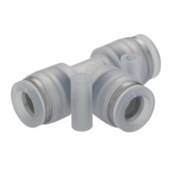 Tube Fitting PP, Corrosion-Resistant SUS303 Equivalent Fitting, Union Tee