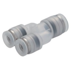 Tube Fitting PP, Corrosion-Resistant SUS303 Equivalent Fitting, Unequal Union Y