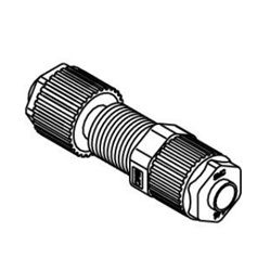 Panel Mount Union LQ1P Inch Size Fluoropolymer Fittings / Hyper Fittings