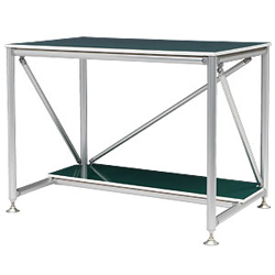 Workbench A with Shelf, High Rigidity Type, for Standing Work