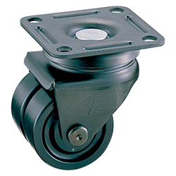 Dual Wheel Free-Swivel Caster, without Stopper, K-455