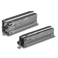 Thin air pneumatic cylinder 10S-6REC with fall prevention free position one-way lock
