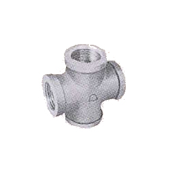 Pipe Fittings - Cross (with Band) - Plated