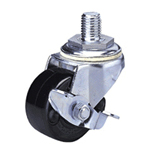 Heavy Class 300HB-Ps Bolt Type Special Synthetic Resin Wheel (Packing Caster) with Roller Bearing and Stopper for Heavy Loads